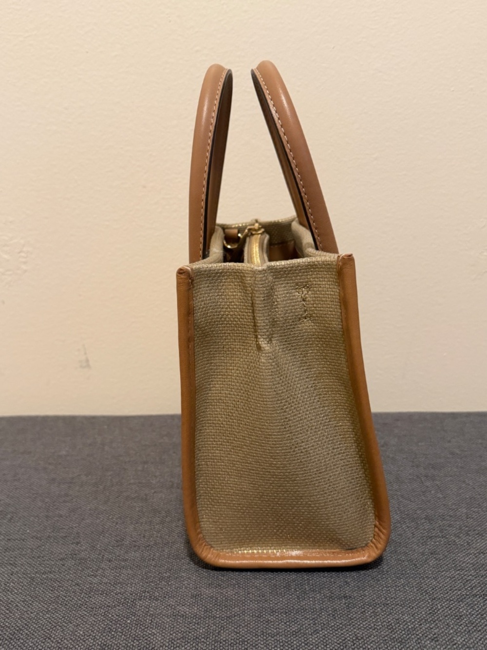 Michael Kors Mercer XS Mini Tote Crossbody – Metallic Gold - Picture 4 of 12